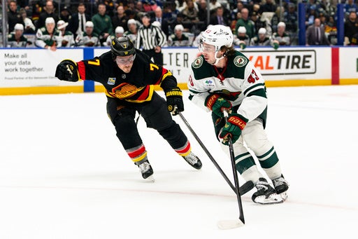 Quinn Hughes has a goal and an assist in his Vancouver return in Wild’s 4-2 victory — KSTP 5, Edina Sports news