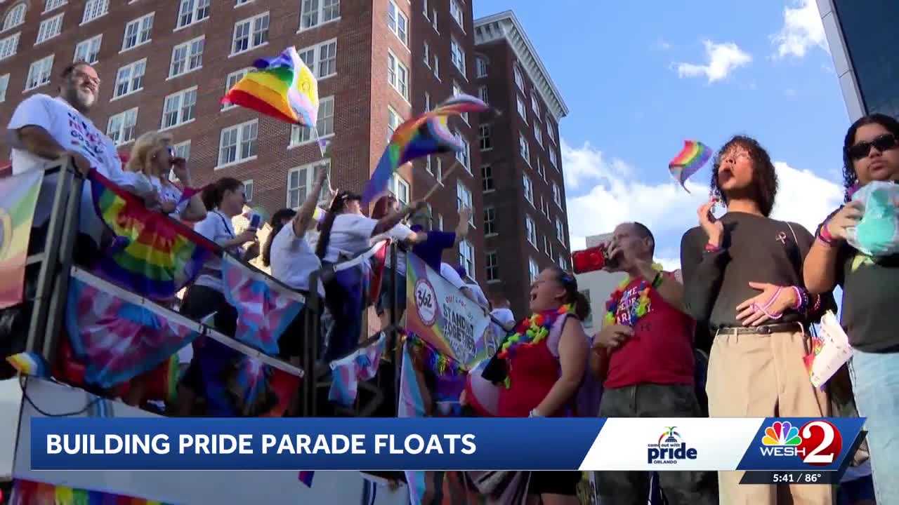 Inside the Central Florida workshop helping create floats for Come Out With Pride — WESH 2 Orlando, Edina Business news