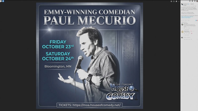 Comedian Paul Mecurio to stop by MOA for multiple shows — KARE 11 Local, Edina Community news