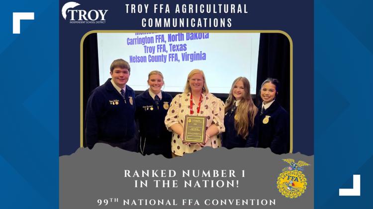 Troy FFA students place first in the nation in Agricultural Communications — KCEN (Central Texas), Edina Schools news