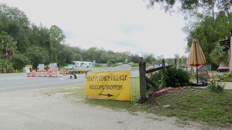 Shantytown Village owner concerned Pellicer Creek bridge construction is impacting business — First Coast News Local, Edina Business news